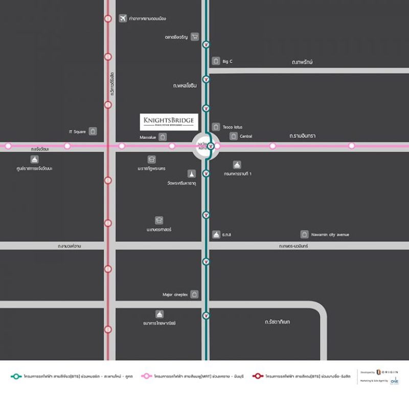 Knightsbridge Phaholyothin Interchange　ロケーションマップ