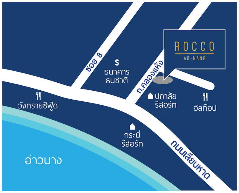 Rocco Condominium Ao-Nang ロケーションマップ