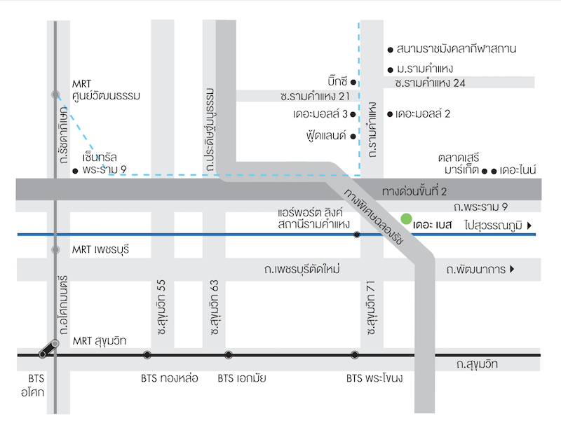 THE BASE Garden Rama 9　ロケーションマップ