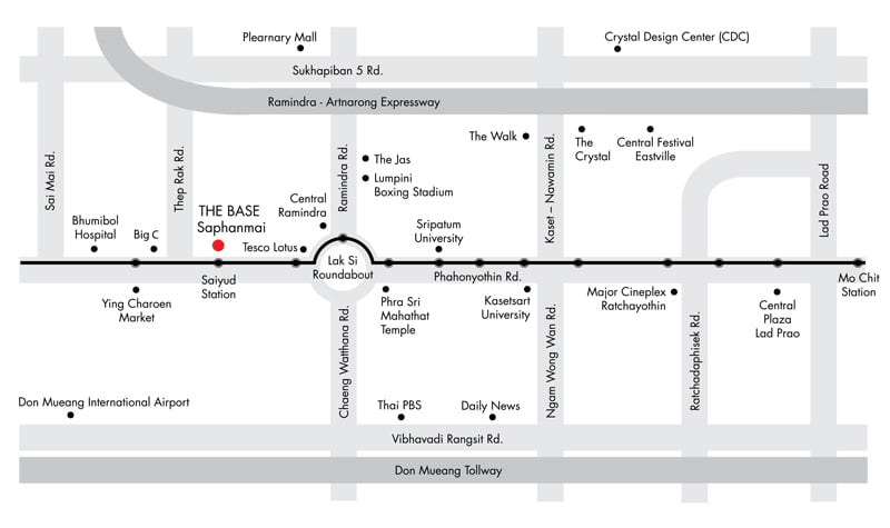 The Base Saphanmai　ロケーションマップ