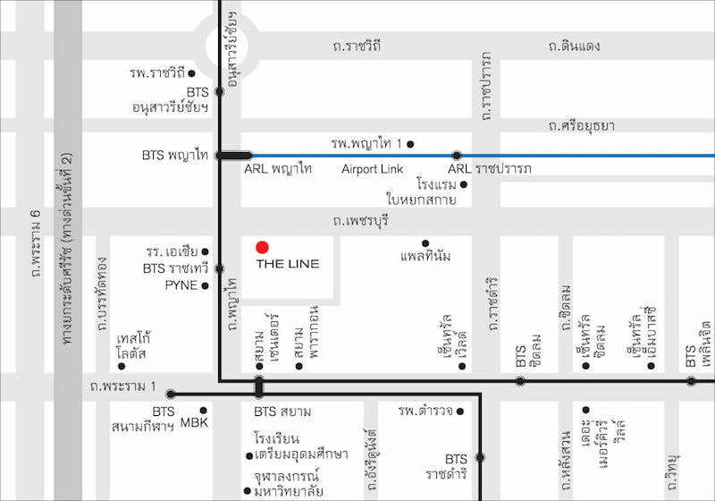 The Line Ratchathewi　ロケーションマップ