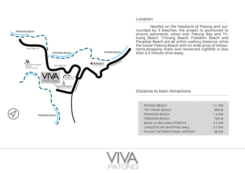 The Viva Patong　ロケーションマップ
