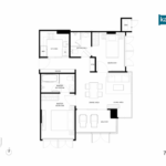 KAWA Haus Onnut T77　間取り図