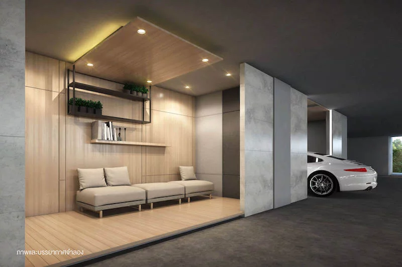 Modiz Ratchada 32　駐車場・入口