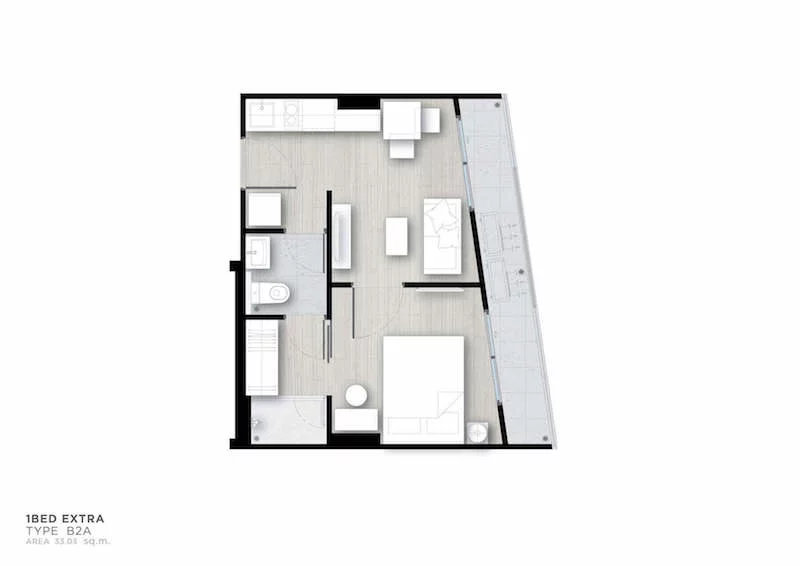 Modiz Ratchada 32　間取り図