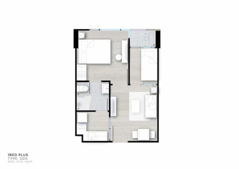 Modiz Ratchada 32　間取り図