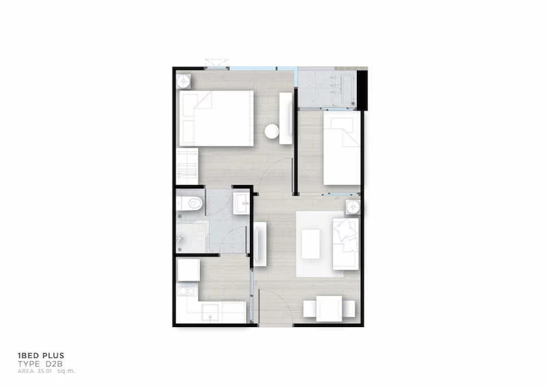 Modiz Ratchada 32　間取り図