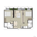 Noble BE33 Condo　間取り図