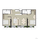 Noble BE33 Condo　間取り図