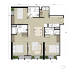 Noble BE33 Condo　間取り図