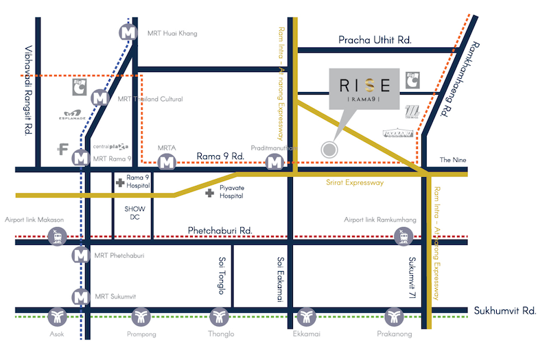 Rise Rama 9　ロケーションマップ