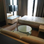 The Park at Em District, Ascott Serviced-Residence　リビング・ベッド