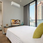 The Park at Em District, Ascott Serviced-Residence　ベッドルーム