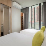 The Park at Em District, Ascott Serviced-Residence　ベッドルーム