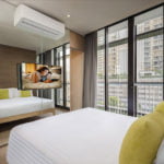 The Park at Em District, Ascott Serviced-Residence　ベッドルーム