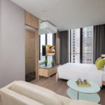 The Park at Em District, Ascott Serviced-Residence　ベッドルーム・リビング