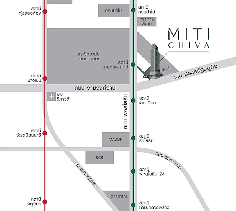 Miti Chiva Kaset Station　ロケーションマップ