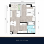 Wyndham Garden Irin Bangsaray Pattaya 間取り図
